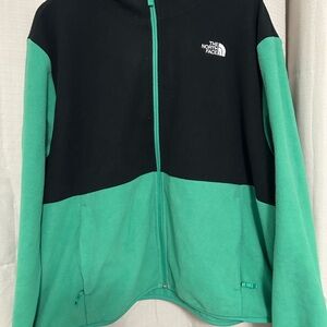 The North Face Black Fleece Jacket with Logo Tag